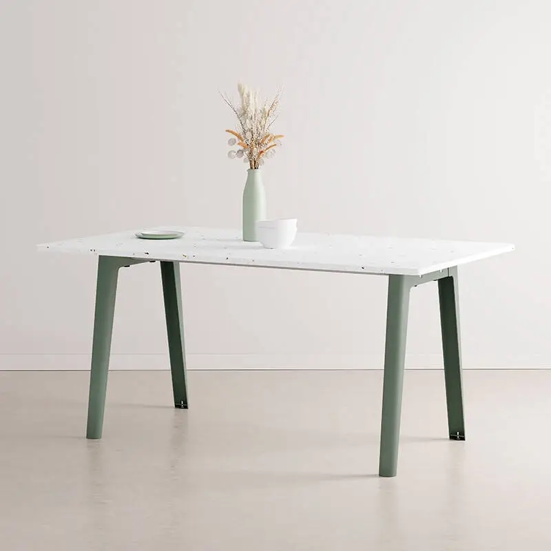 Vente Directe Dining Table NEW MODERN Recycled Plastic Eucalyptus GreyTIPTOE