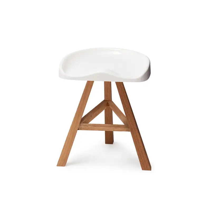 Tabouret HEIDI BlancESTABLISHED & SONS Expédié Aujourd'hui
