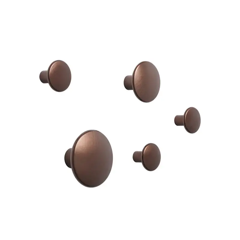 Patère Design Set de 5 patères DOTS METAL BronzeMUUTO Petit Prix