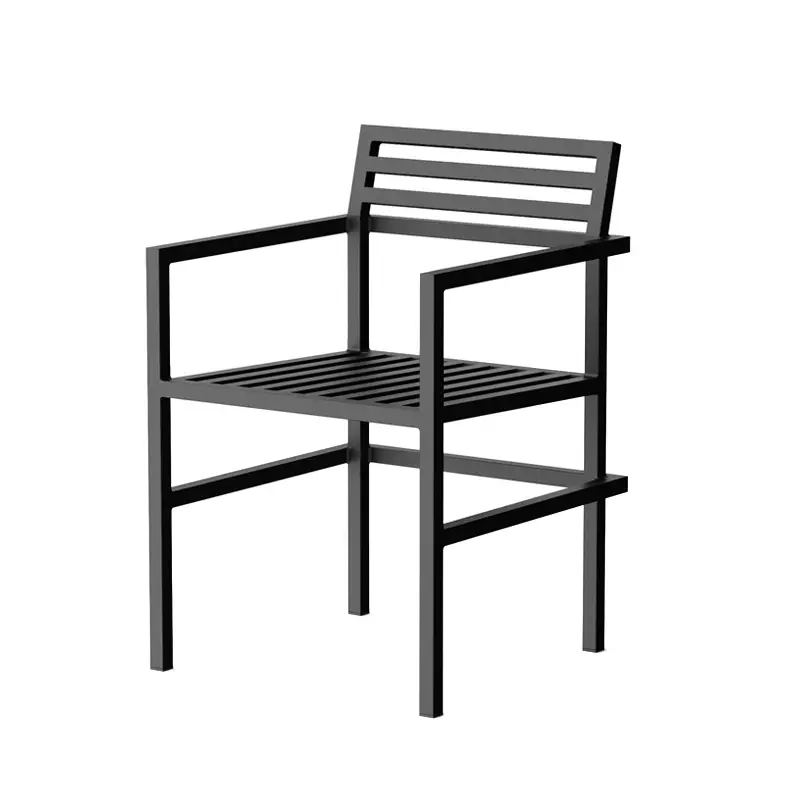 Chaise extérieure Chaise avec accoudoirs 19 OUTDOORS NoirNINE Super Prix