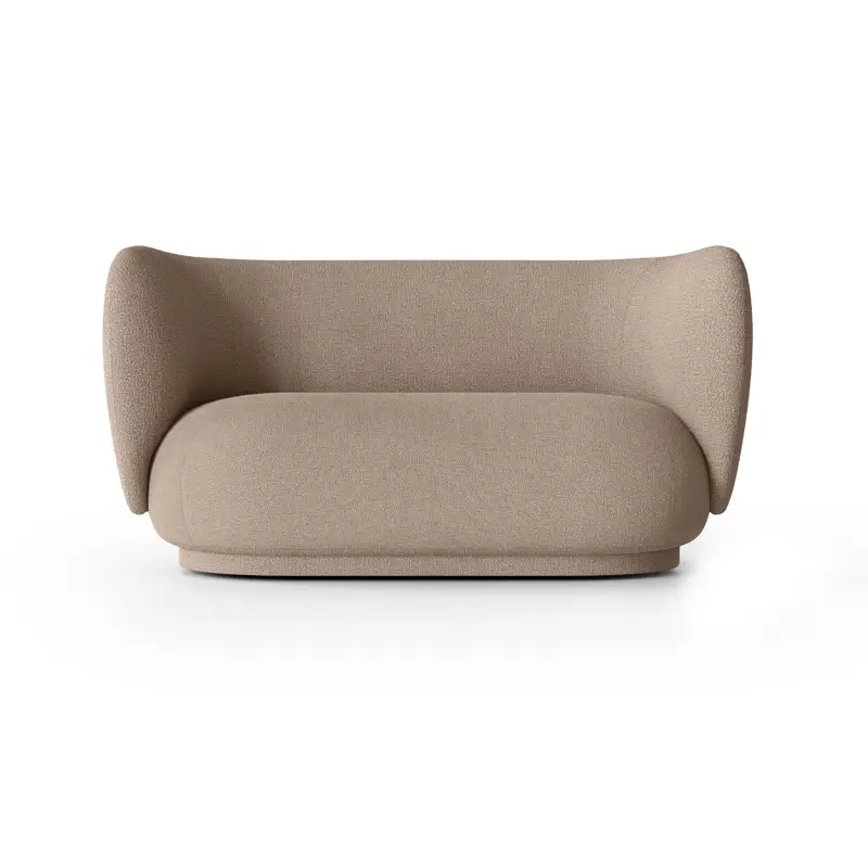 Prix Réduit Sofa RICO 2 seater Bouclé SableFERM LIVING