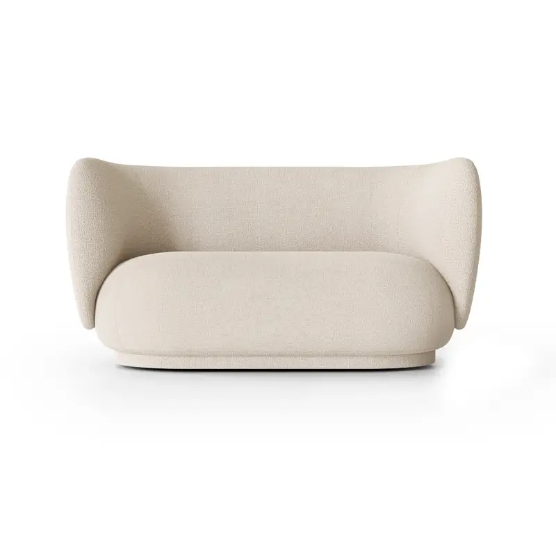 Offre Spéciale Canapé RICO 2 places Bouclé Blanc casséFERM LIVING