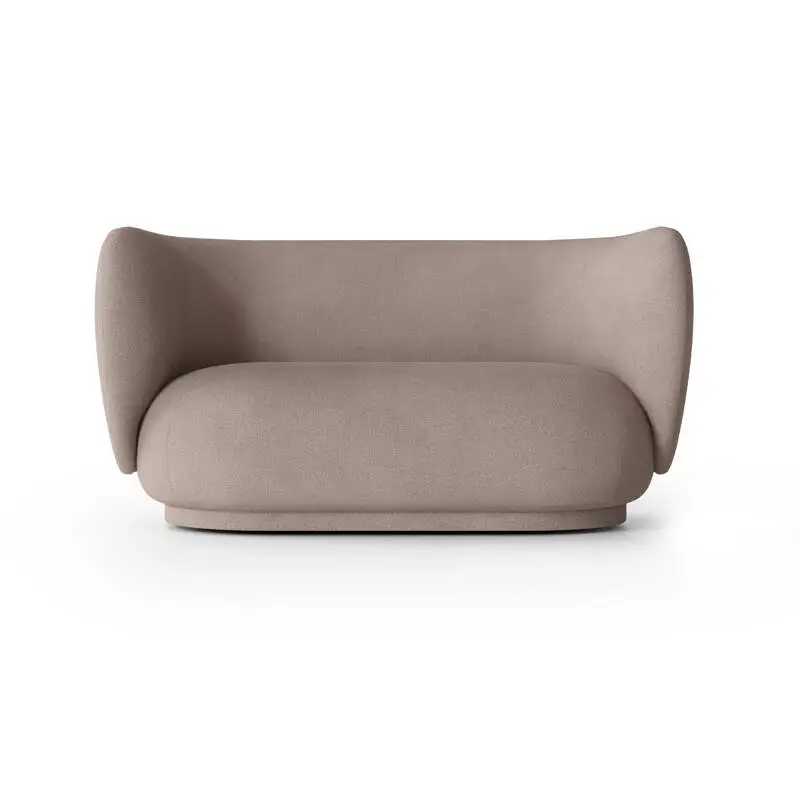 Canapé RICO 2 places Brossé Gris chaudFERM LIVING Offre Limitée