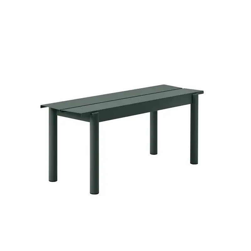 Jusqu'à Épuisement Des Stocks Designer Bench LINEAR STEEL Dark greenMUUTO