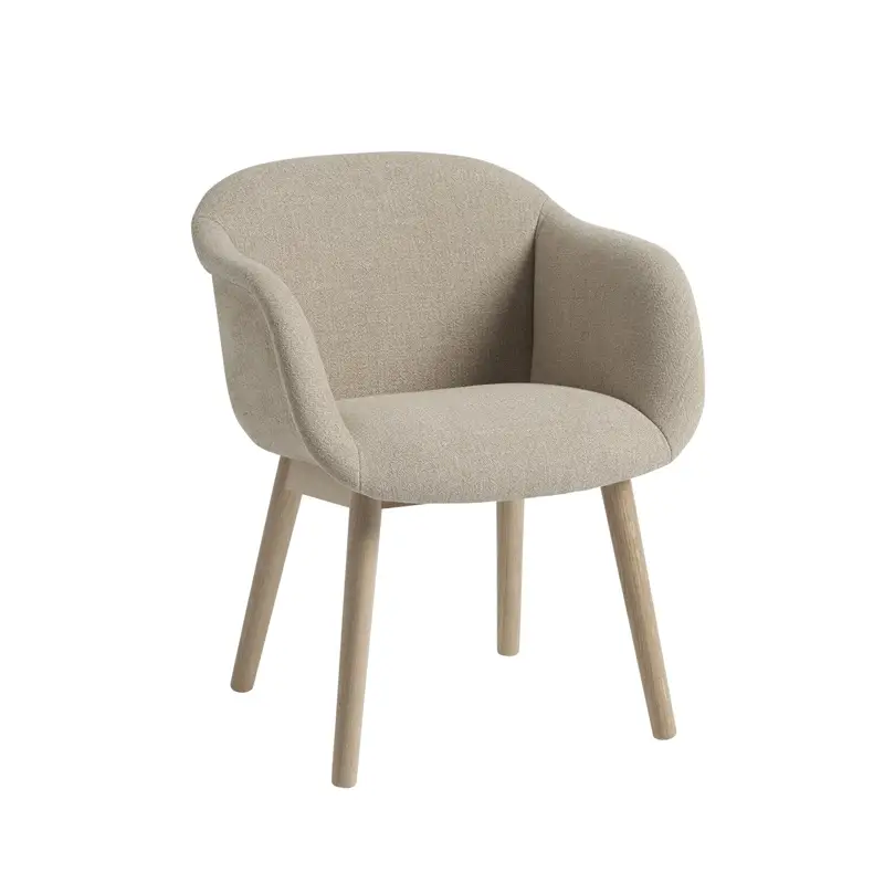 Dining Chair FIBER SOFT 4 wooden legs Ecriture 240/ oak MUUTO Produit De Marque
