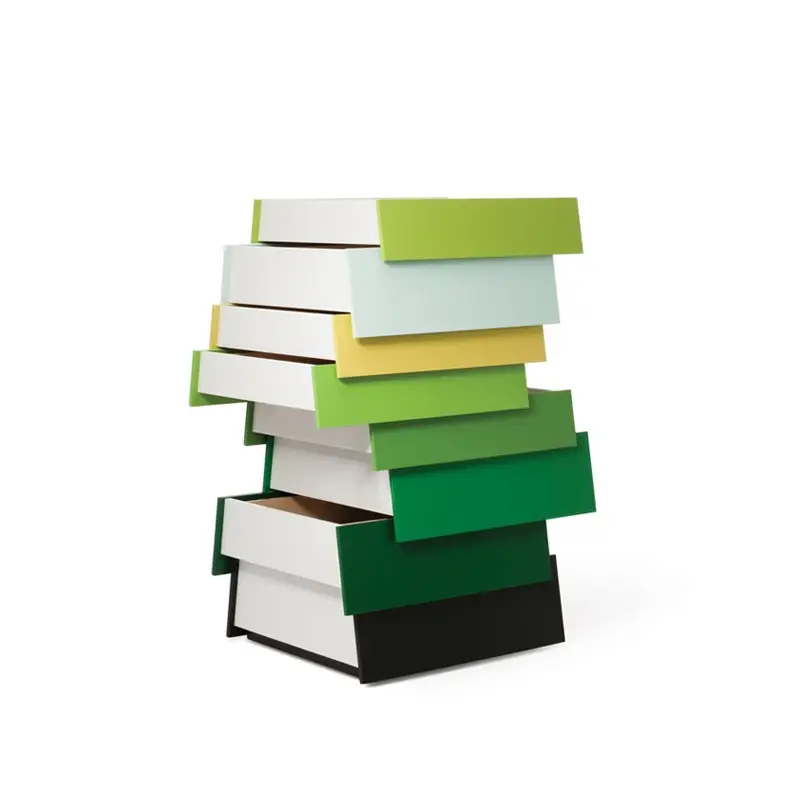 Meuble de rangement STACK 8 tiroirs VertESTABLISHED & SONS Offre Exclusive