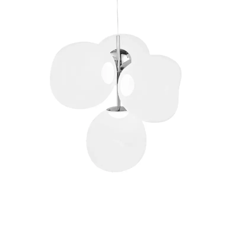 Prix Cassé Pendant Light MELT CHANDELIER SMALL Opaline/ chromeTOM DIXON