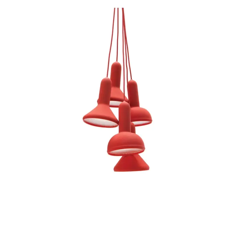 Offre Exclusive Suspension TORCH BUNCH S5 Rouge / câble rougeESTABLISHED & SONS