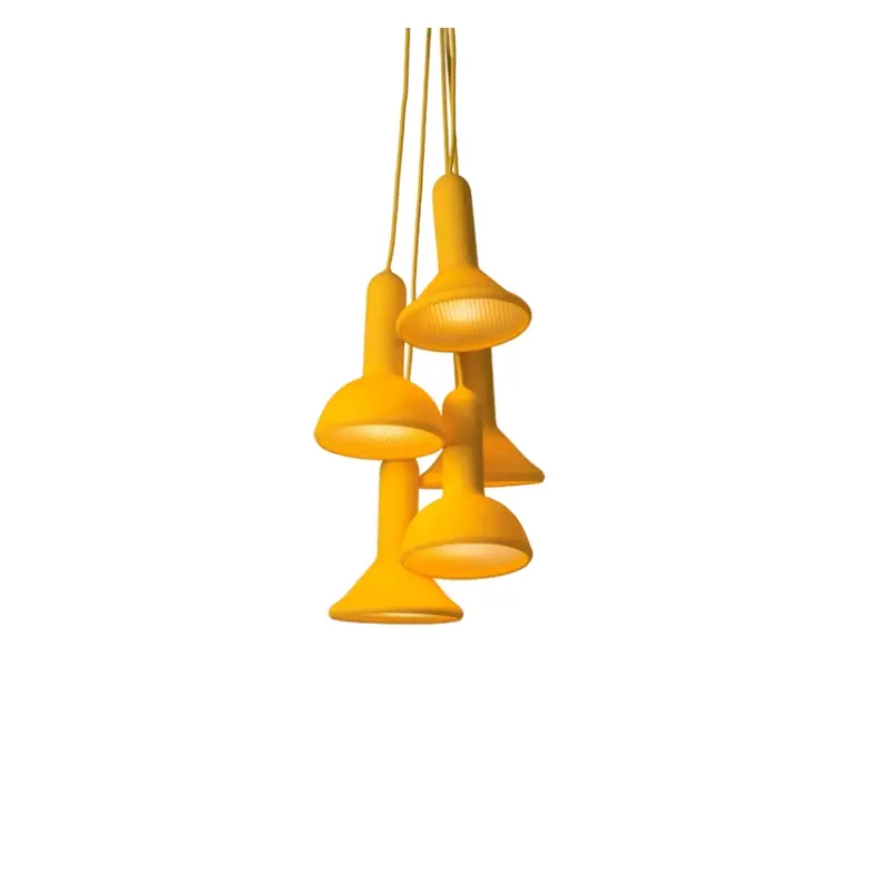Suspension TORCH BUNCH S5 Jaune / câble jaune ESTABLISHED & SONS Nouvelle Collection