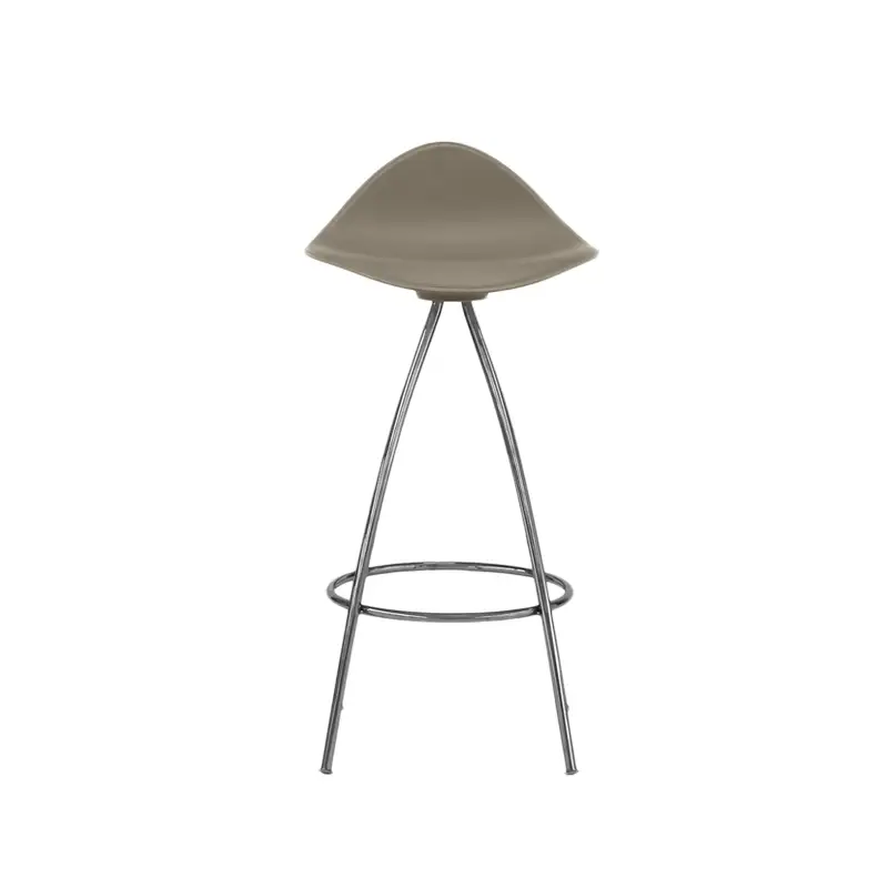 Marque Tabouret haut ONDA Taupe/ chromeSTUA