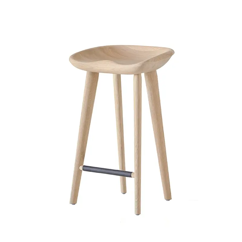 Tabouret haut TRACTOR STOOL H 63 Chêne effet brutBASSAMFELLOWS Dernier Modèle