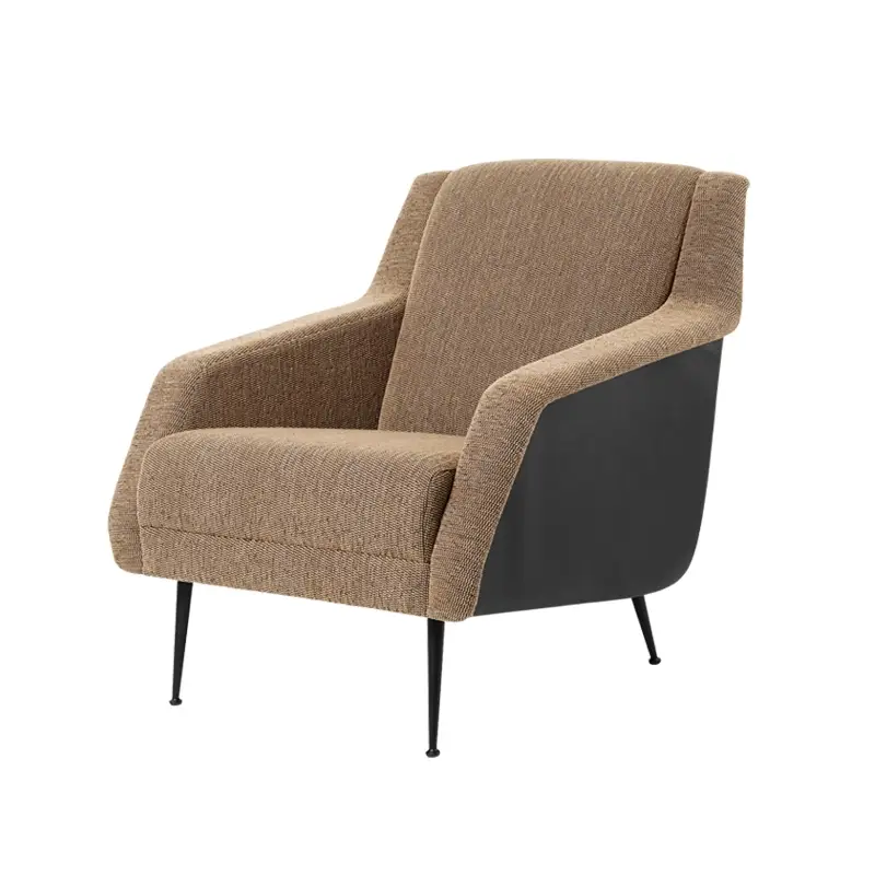 Easy chair CDC.1 Buckle 005/ black leather/ matt black feetGUBI Top Vente