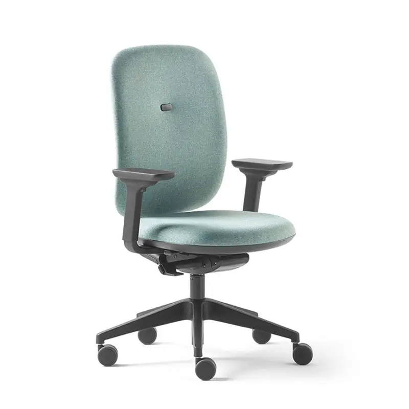 Fauteuil de bureau ALAIA tapissé vert d'eau chinéSILVERA PRO Offre Limitée