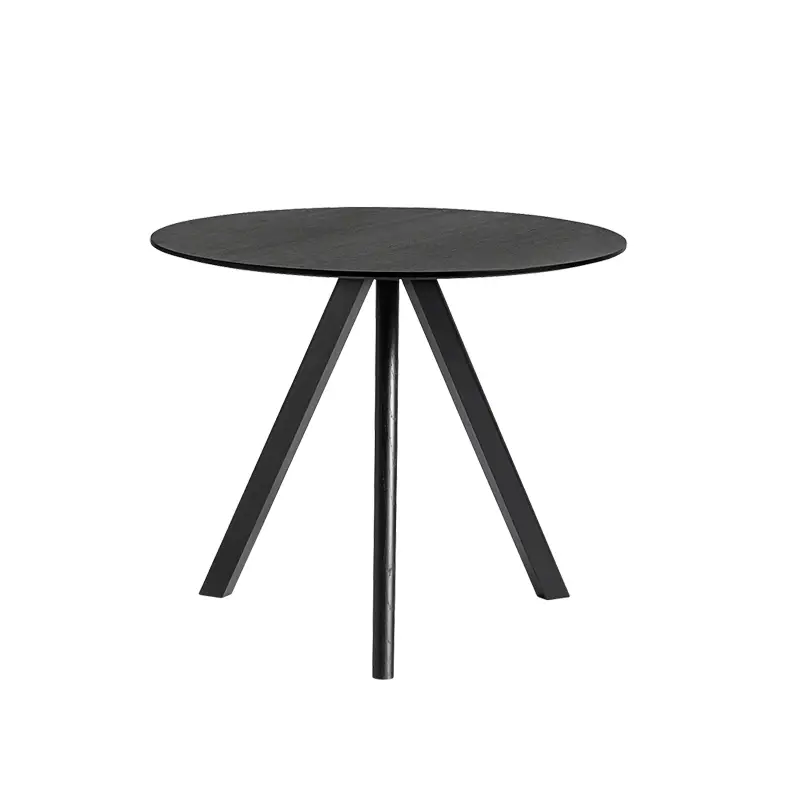 Nouveauté Dining Table COPENHAGUE ROUND TABLE CPH20 Black oak water-based varnishHAY
