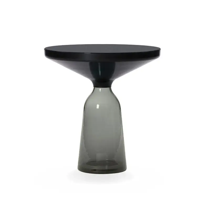 Table d'appoint guéridon BELL SIDE TABLE Gris quartz/ noirCLASSICON Authentique