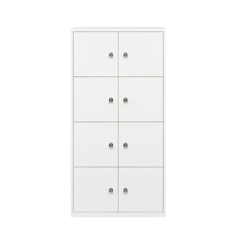 Nouveauté Storage Unit LATERALFILE LODGES 8 doors White ChalkBISLEY