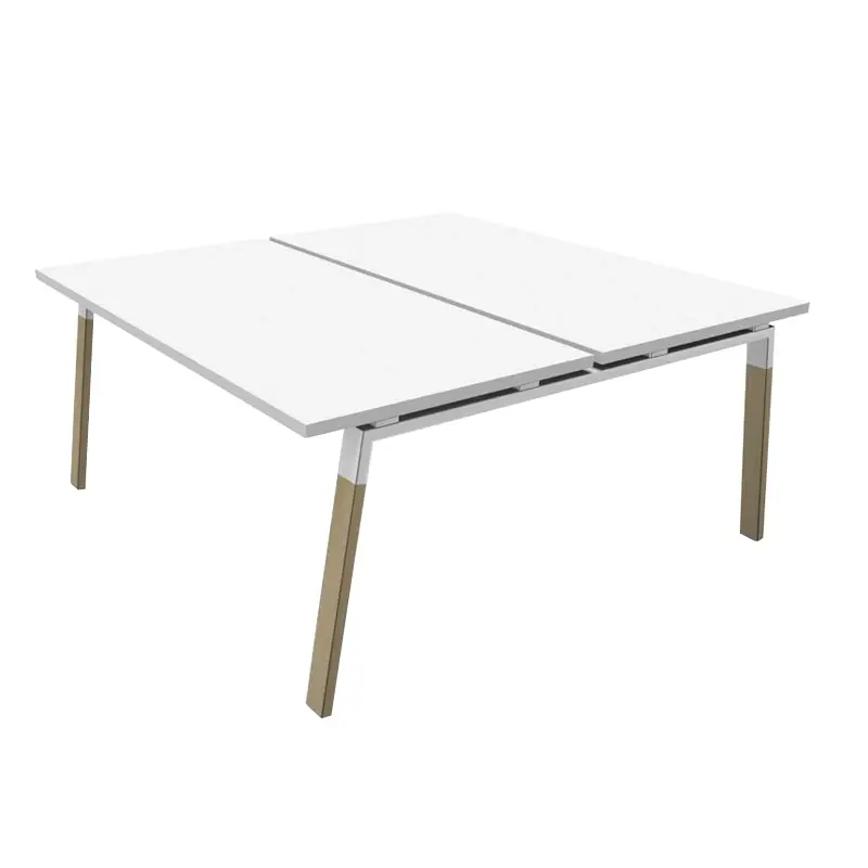 Bench ATREO WOOD double Blanc/ chêneSILVERA PRO Soldes