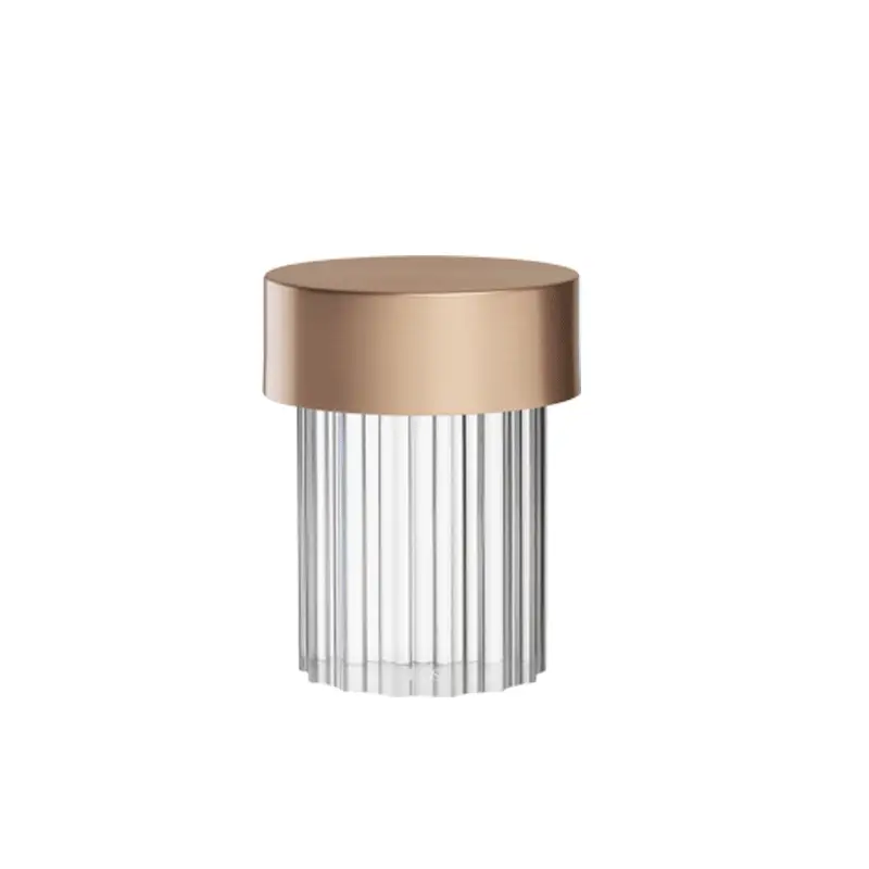 Jusqu'à Épuisement Des Stocks Table Lamp LAST ORDER FLUTED Satin-finish copperFLOS