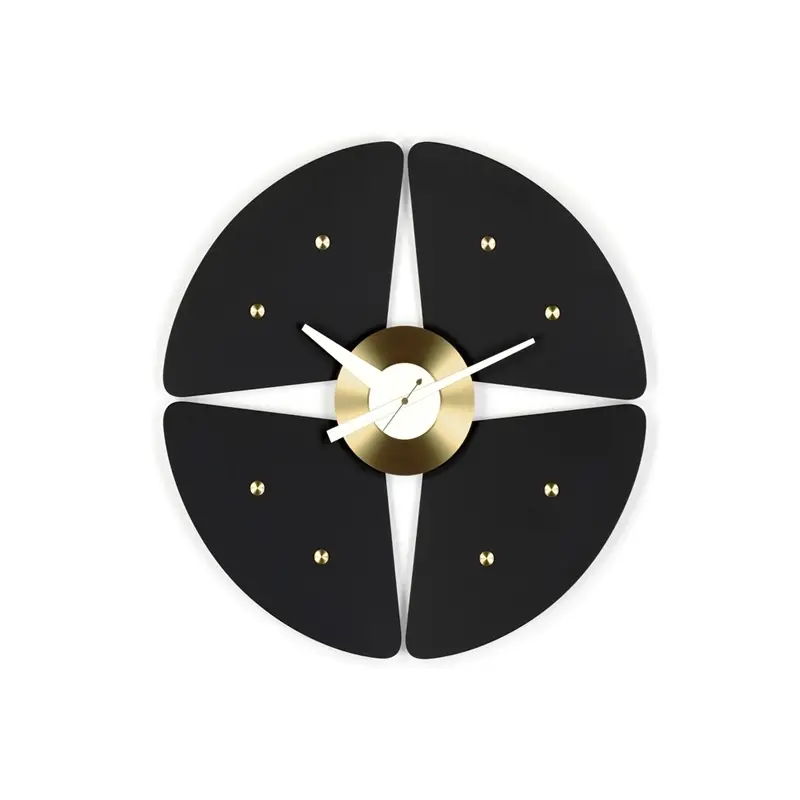 Seulement Aujourd'hui Horloge Horloge PETAL CLOCK NoirVITRA