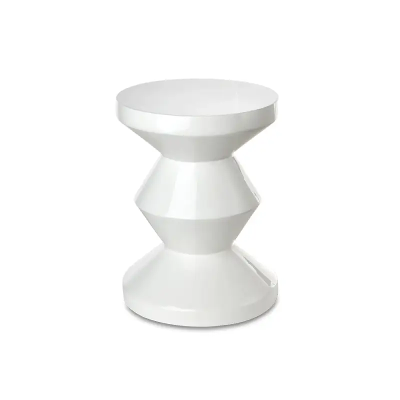 Authentique Tabouret ZIG ZAG BlancPOLSPOTTEN
