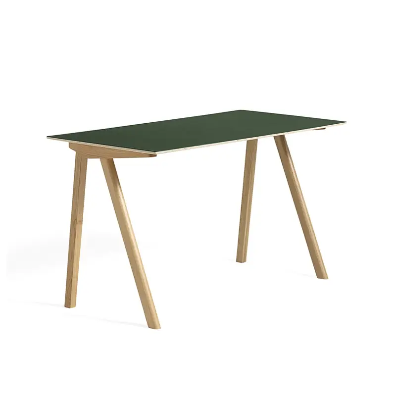 Bureau CPH 90 Lino vert/ chêne vernis à base d&rsquo;eauHAY Bon Plan