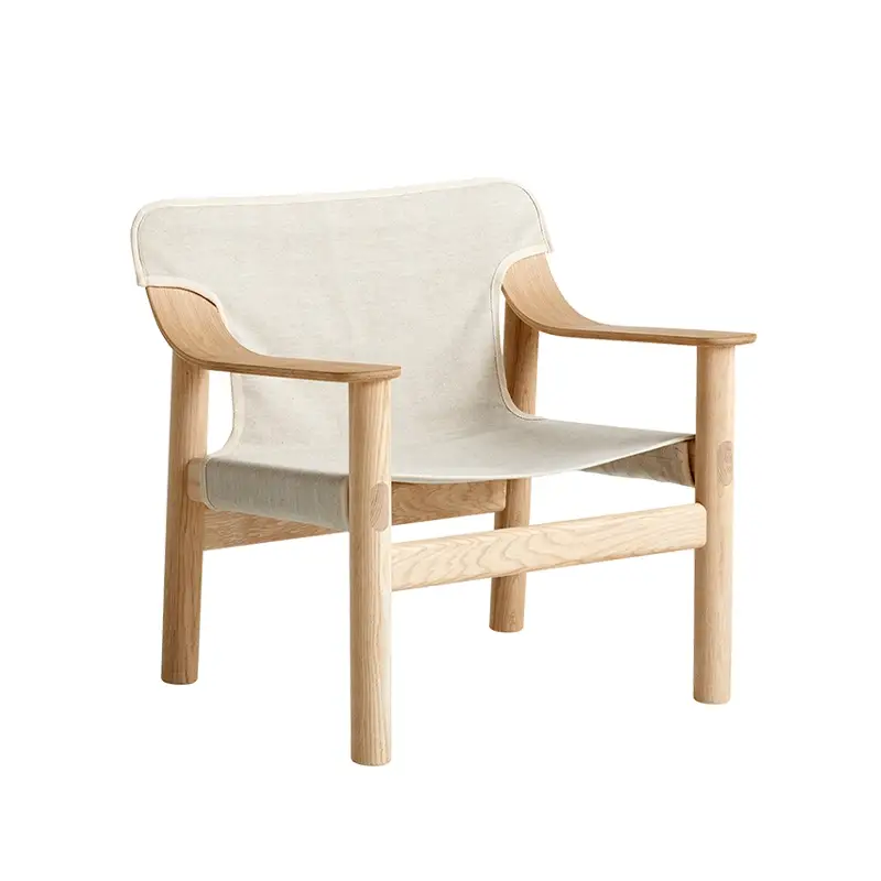 Fauteuil BERNARD Toile Brut/ chêneHAY Authentique