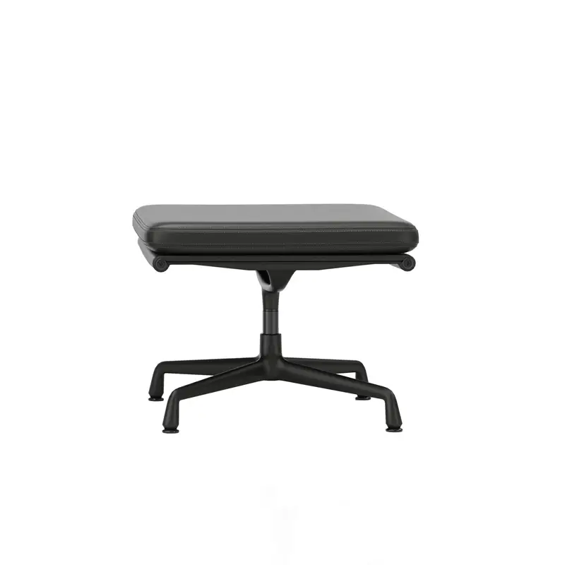 Pouf SOFT PAD EA 223 Cuir Premium F noirVITRA Top Vente