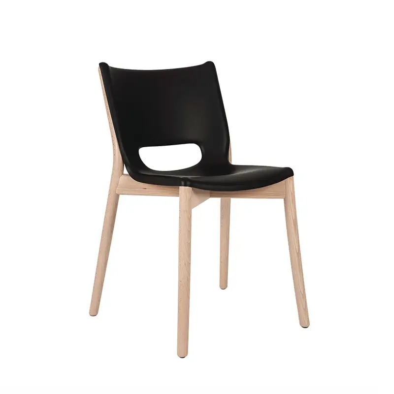Chaise POÊLE Noir/ hêtre naturelALESSI Meilleur Prix