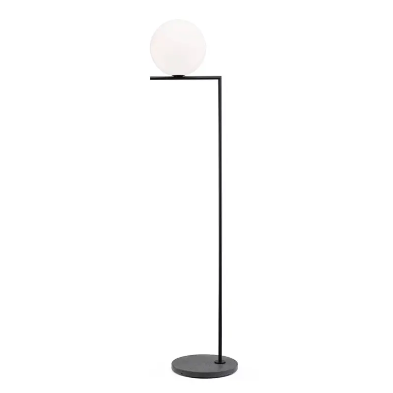 Floor Lamp IC F2 OUTDOOR Black/black lavaFLOS Usine Directe