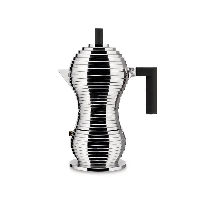 Café & Thé Cafetière expresso PULCINA 6 tasses NoirALESSI Expédition Rapide