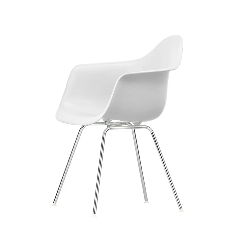 Réduction Dining Chair EAMES PLASTIC ARMCHAIR DAX Cotton white REVITRA