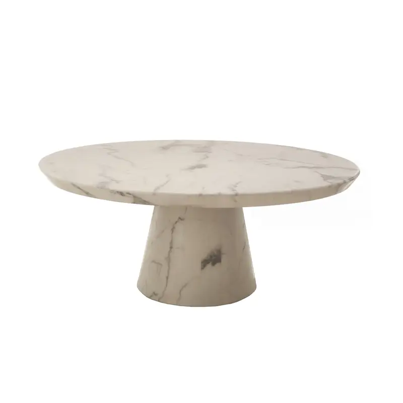 Table basse DISC MARBLE LOOK BlancPOLSPOTTEN Vente Flash