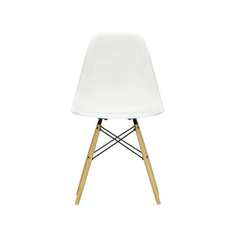 Dining Chair EAMES PLASTIC CHAIR DSW maple yellow shade WhiteVITRA Petit Prix