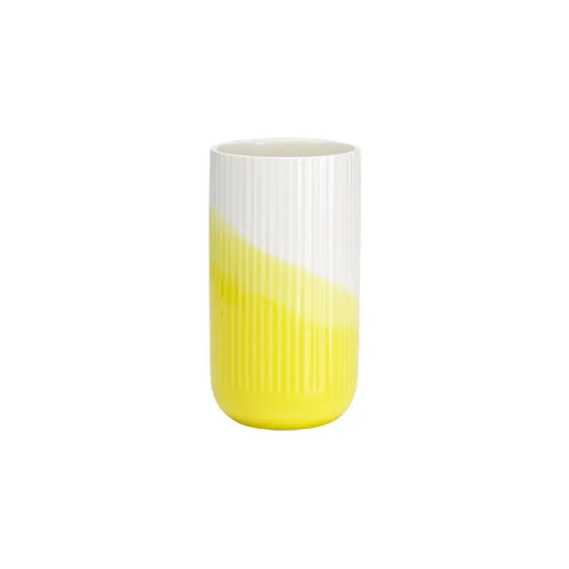 Vase Yellow grooved HERRINGBONE vaseVITRA Acheter En Ligne