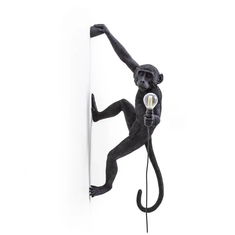 Wall light MONKEY OUTDOOR Hanging Right Hand BlackSELETTI Meilleur Choix