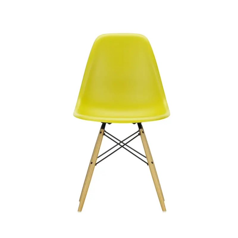 Dining Chair EAMES PLASTIC CHAIR DSW maple shade of yellow Mustard REVITRA Acheter En Ligne