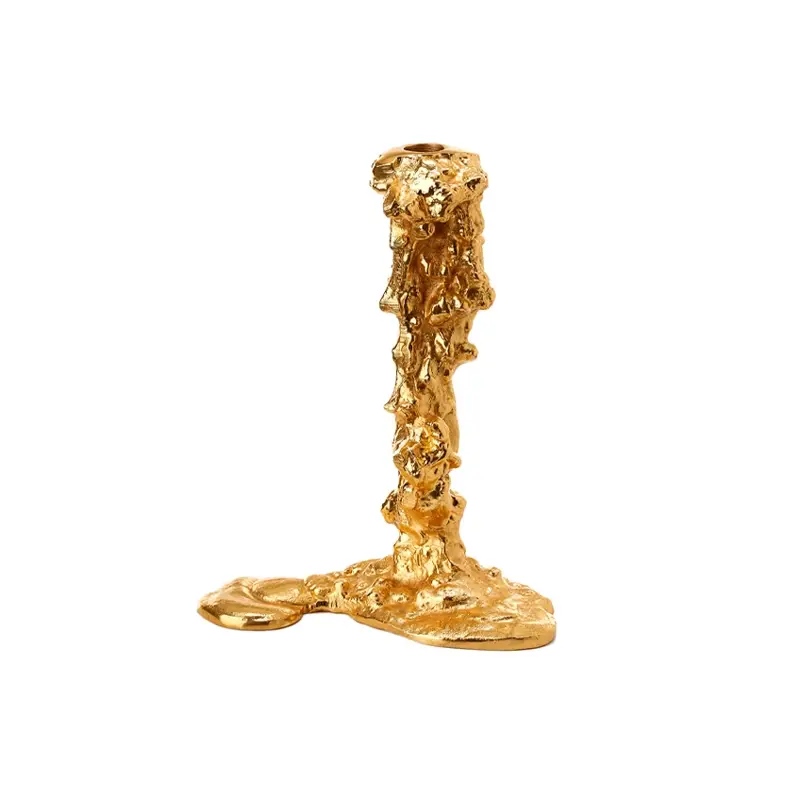Nouveauté Candle Holder, Candlestick and Candle Candleholder DRIP L GoldPOLSPOTTEN