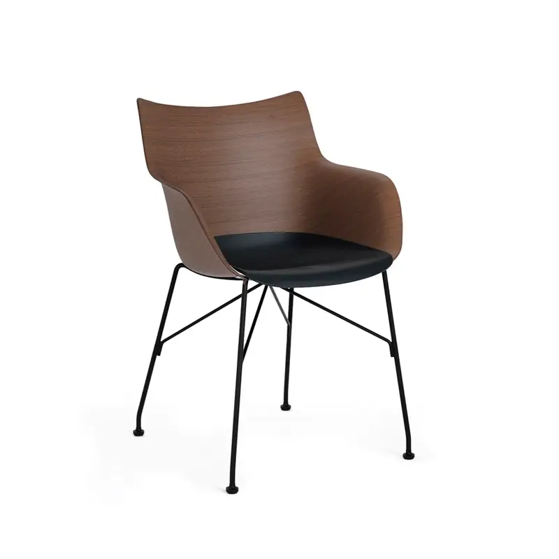 Dernière Chance Dining Chair Q/WOOD plastic seat Dark beech/ black/ blackKARTELL