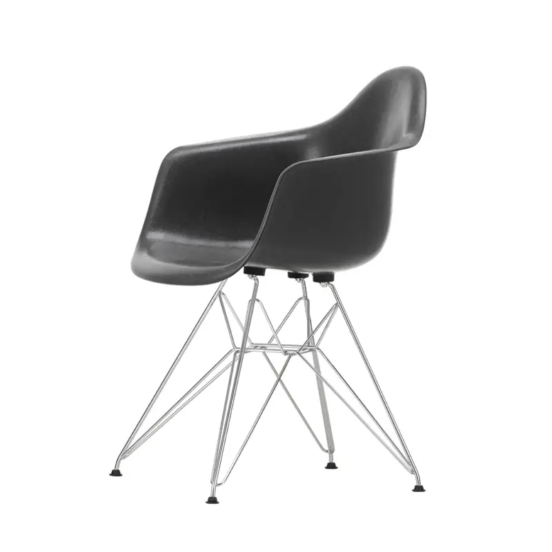 Super Prix Chaise EAMES FIBERGLASS ARMCHAIR DAR Gris foncé EamesVITRA