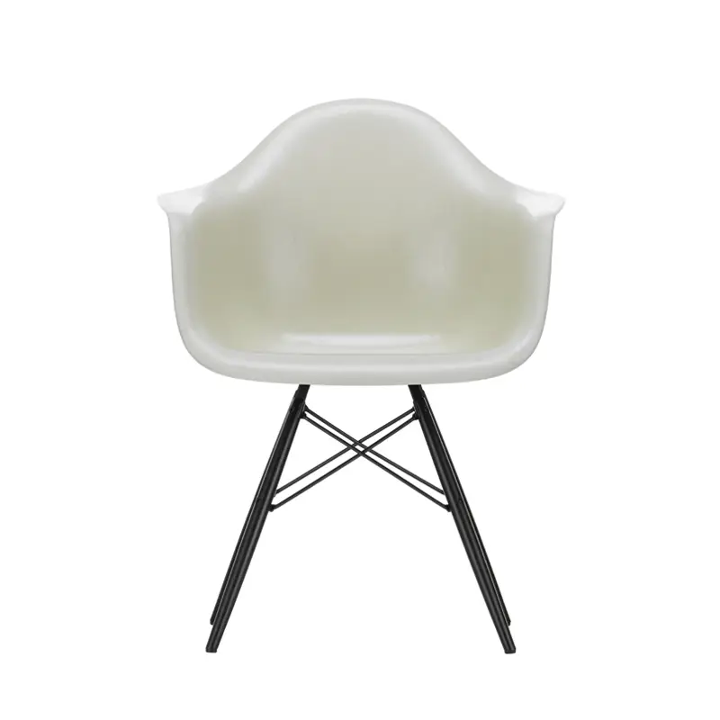 Chaise EAMES FIBERGLASS ARMCHAIR DAW Parchemin EamesVITRA Solde