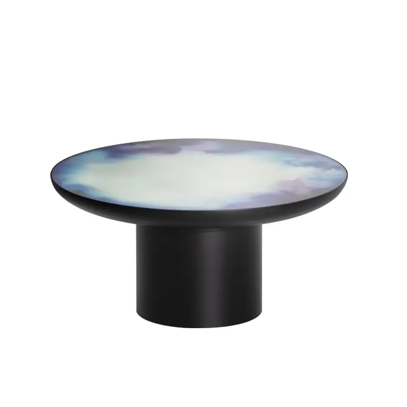 Coffee Table FRANCIS L Violet-blue watercolourPETITE FRITURE Vente Flash