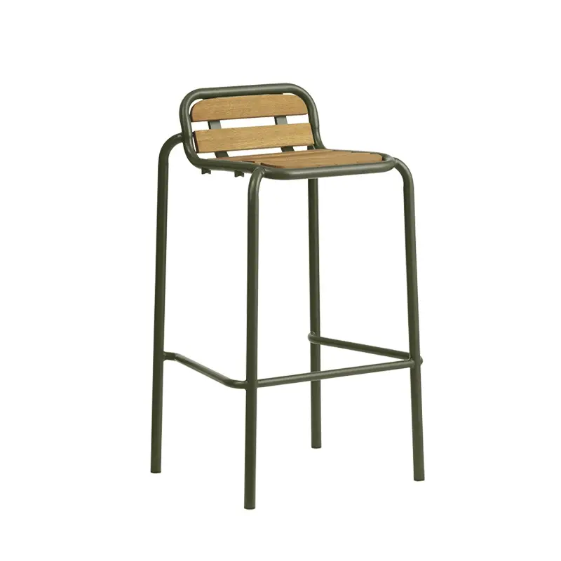 Soldes Outdoor Stool VIG ROBINIA high stool H 75 Dark greenNORMANN COPENHAGEN