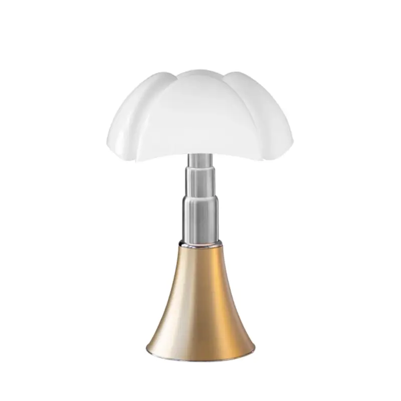 Table Lamp PIPISTRELLO MEDIO Satin brassMARTINELLI LUCE Retour Gratuit