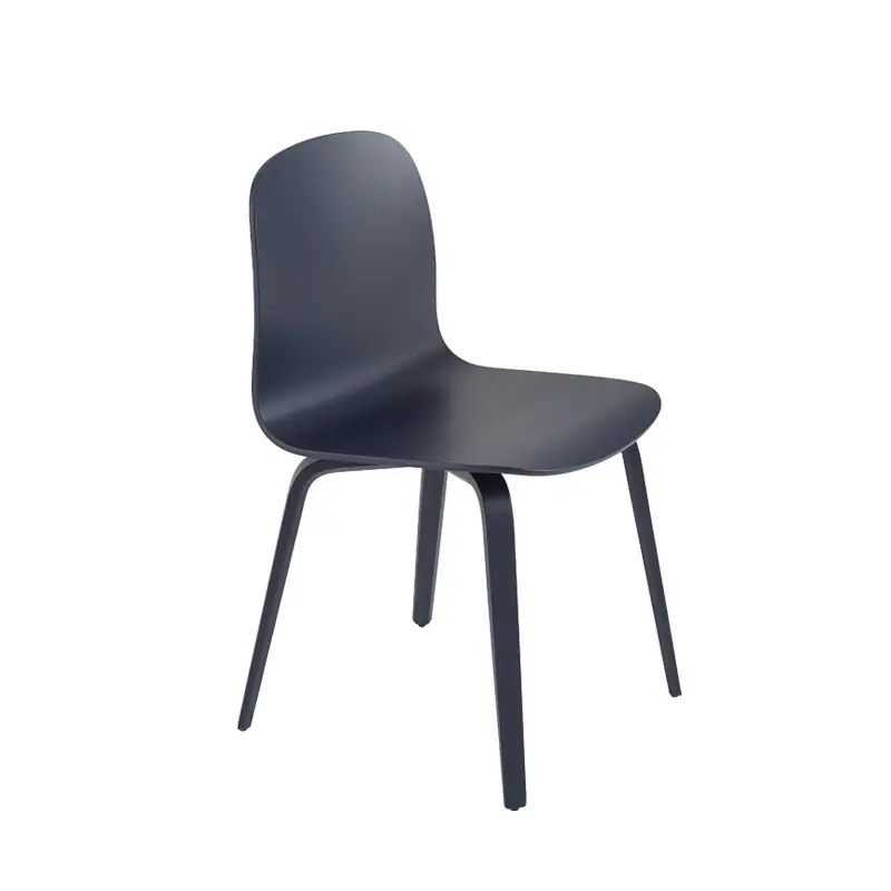 Dining Chair VISU Wooden legs Midnight blueMUUTO Remise