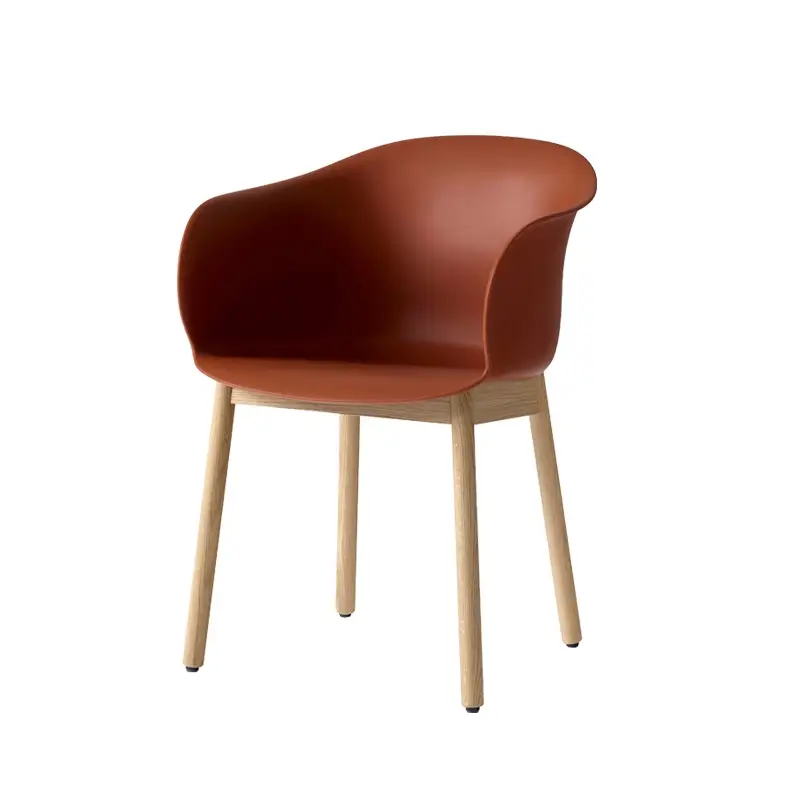Dining Chair ELEFY JH30 Copper brown/ oakAND TRADITION Offre Du Jour