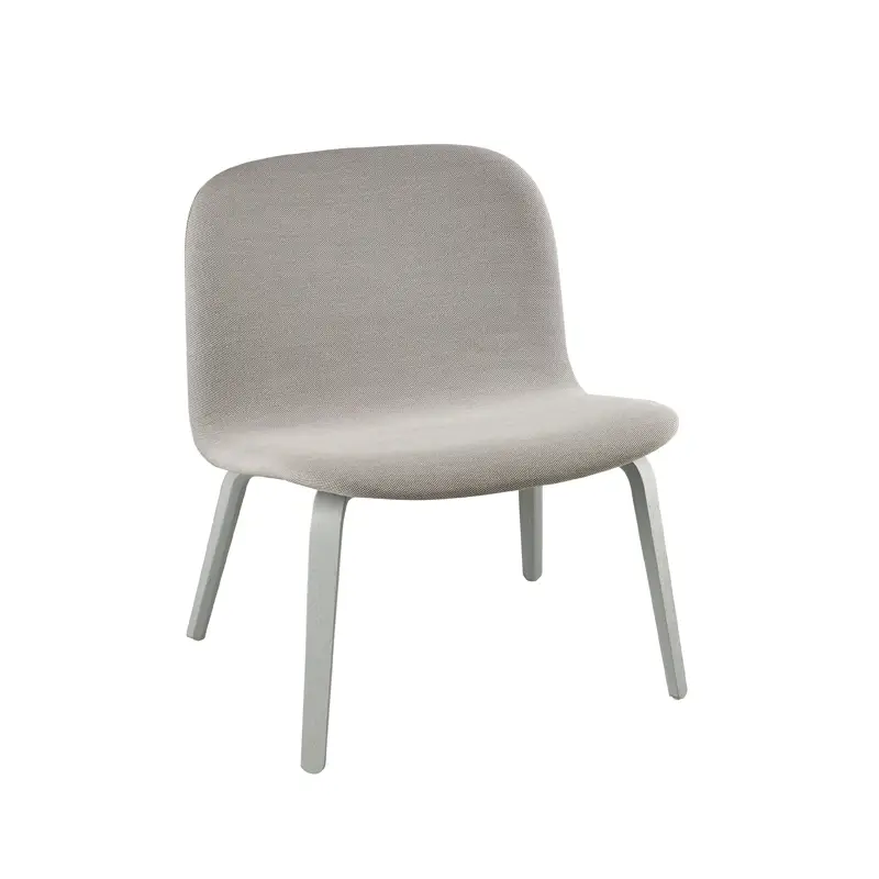 Prix Réduit Fauteuil VISU LOUNGE coque tissu Coque grisePiètement grisMUUTO