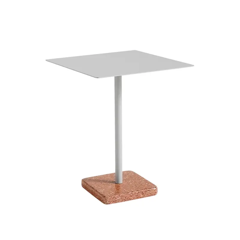 Marque Table extérieure TERRAZZO 60x60 Gris clair/ terrazzo rougeHAY