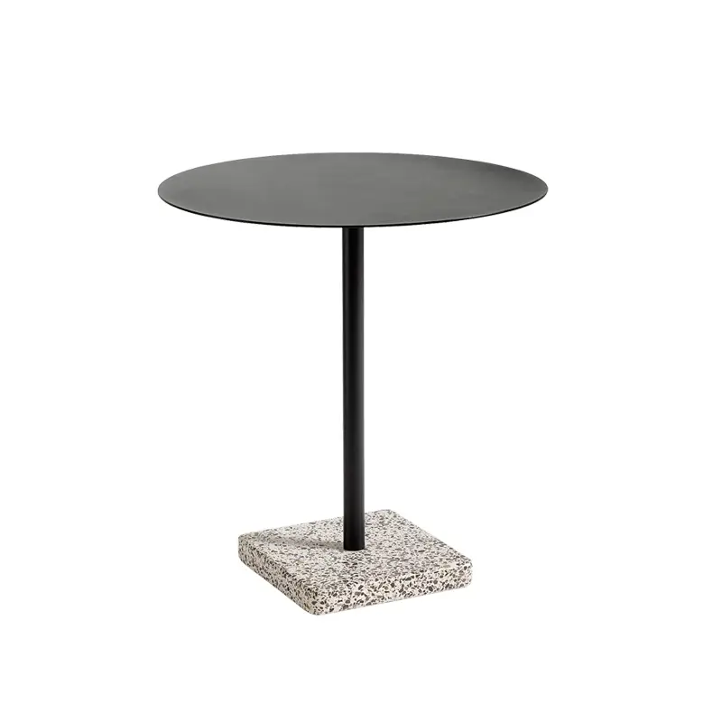 Outdoor Table TERRAZZO Ø 70 Anthracite/ grey terrazzoHAY Jusqu'à Épuisement Des Stocks