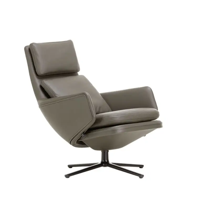 Fauteuil GRAND RELAX Gris Umbra 61/ noirVITRA Nouvel Arrivage