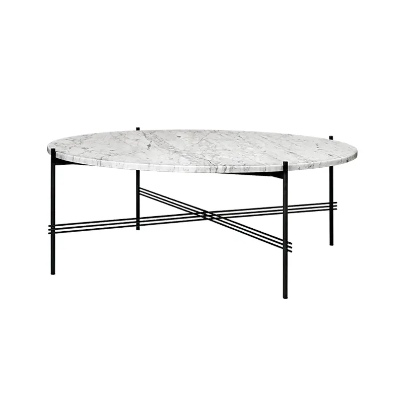 Table basse TS COFFEE Ø 105 Marbre Carrara blancGUBI Meilleure Vente